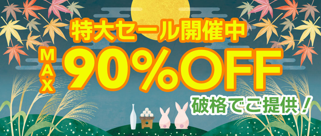 赤字覚悟の究極セール開催中！投げ売り！