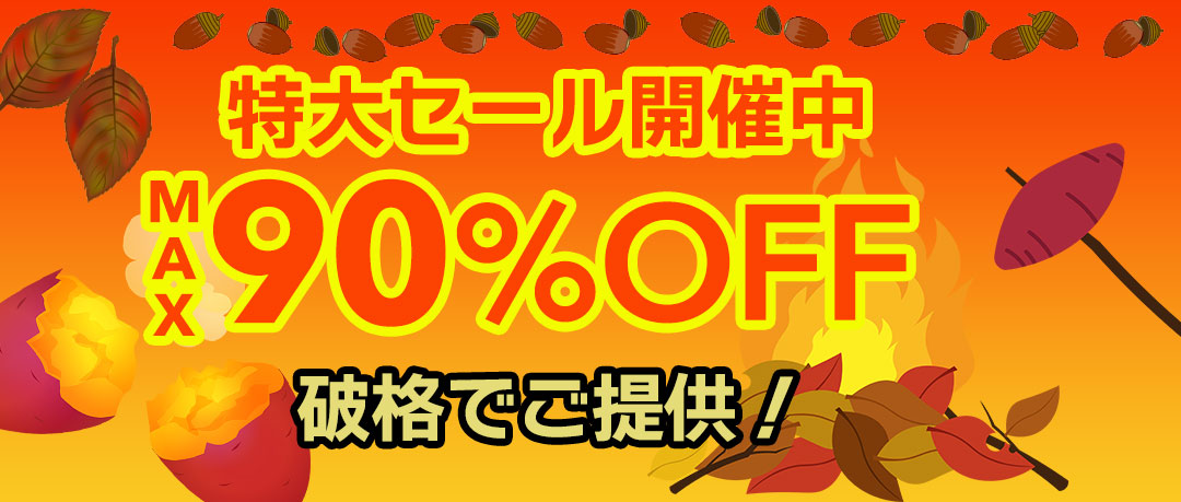 赤字覚悟の究極セール開催中！投げ売り！