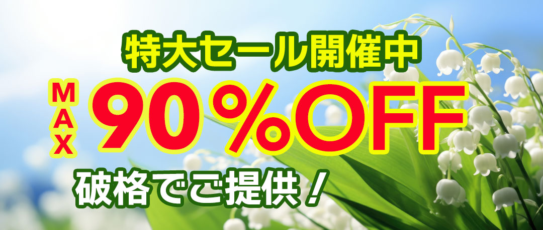 赤字覚悟の究極セール開催中！投げ売り！