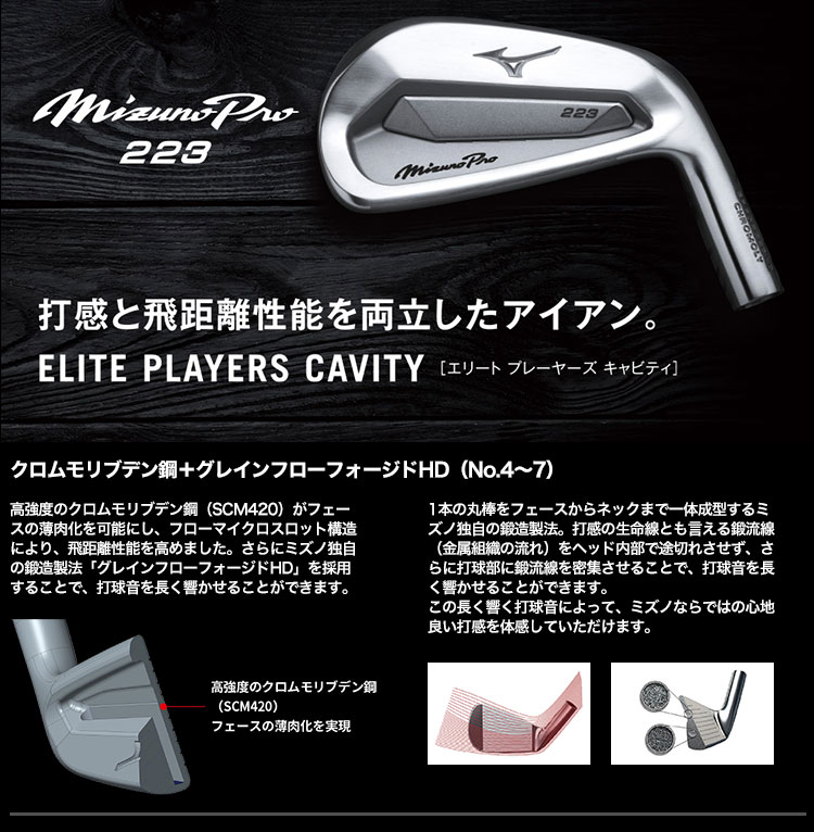 新品！ミズノ プロMizuno Pro223 アイアン6本 MODUS3 105 | gulatilaw.com