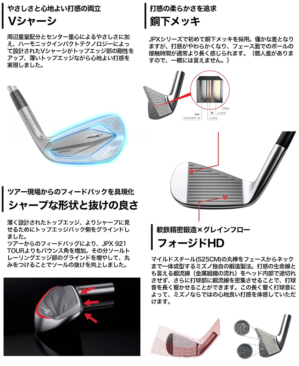 毎日発送】ミズノ JPX 923 TOUR アイアン 6本組(#5-9,PW) メンズ