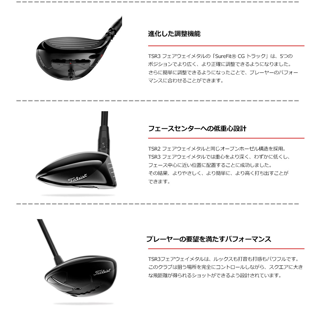 TITLEIST  TSR3 FW 16.5° 4W ヘッドのみ