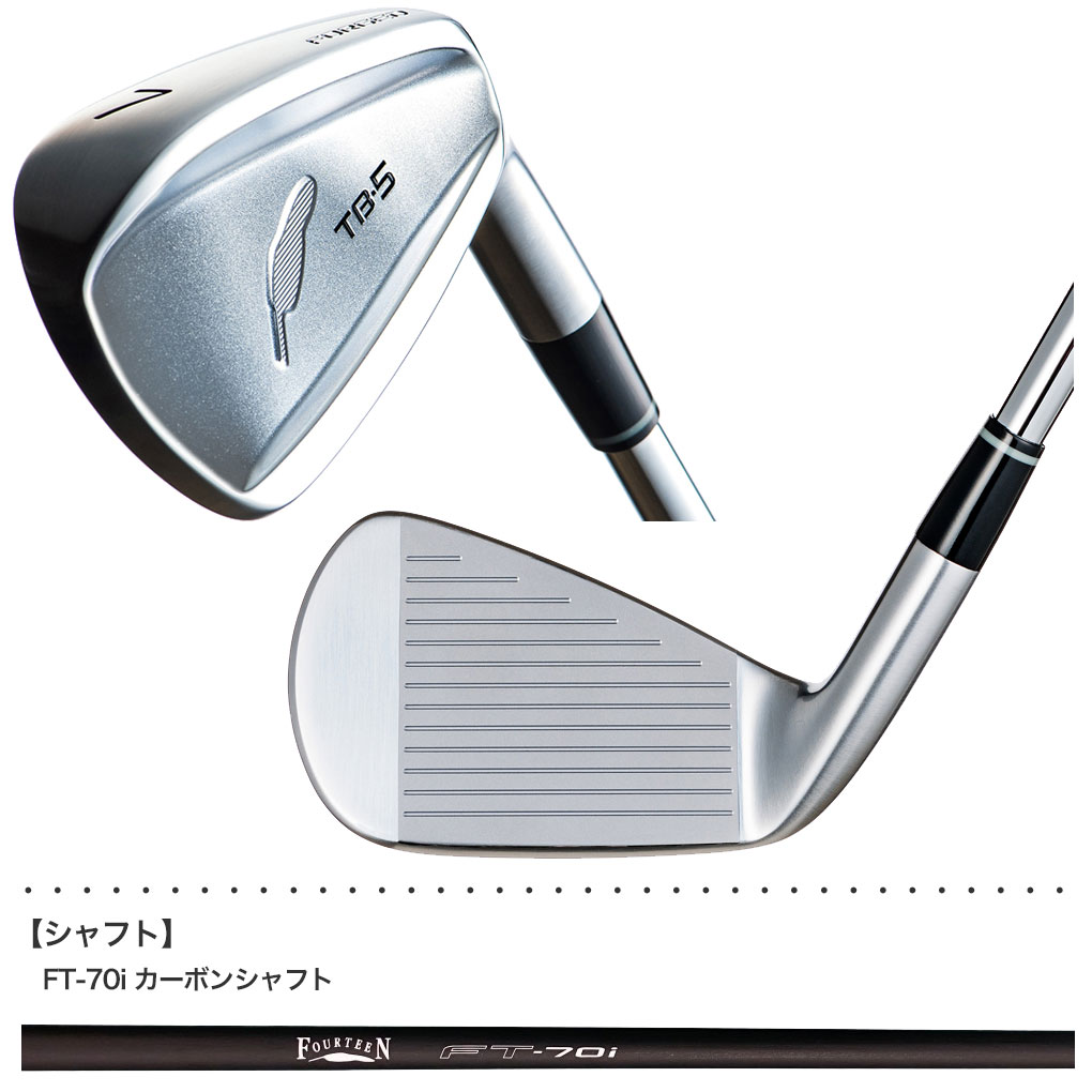 毎日発送】【レフティ】フォーティーン TB-5 FORGED アイアンセット 6