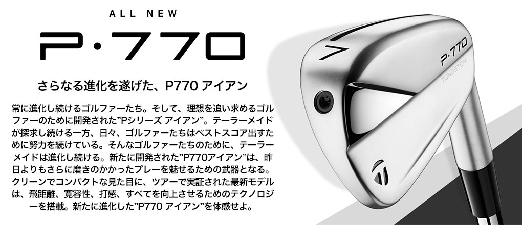 テーラーメイド 2023 NEW P770 アイアン 6本セット（5I-PW） Dynamic Gold EX Tour Issue 日本正規品