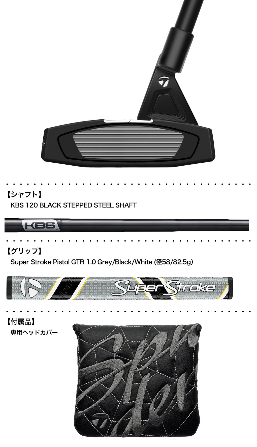 テーラーメイド スパイダーGT TM1 34インチ トラスパター | www