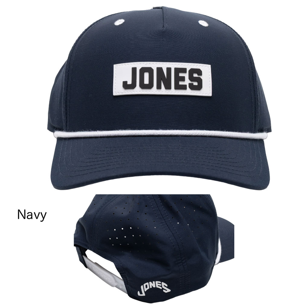 NIKE - 【ラスト1】即納 JONES ジョーンズ ゴルフキャップ 黒スクエアパッチ 帽子 JONES SPORTS アスレチック スクエア パッチ キャップ 帽子