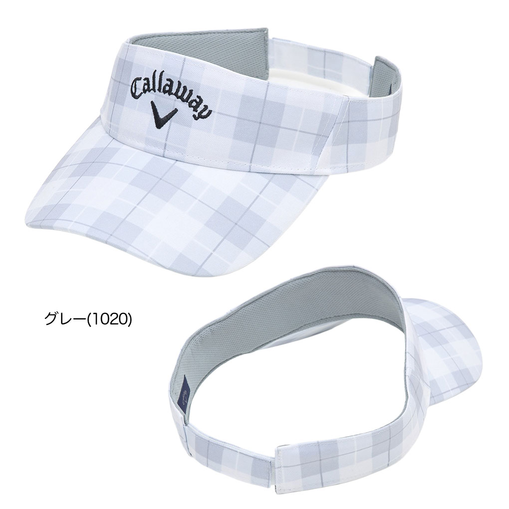031 セット確認用 キャロウェイ チェックプリントバイザー C25291112 メンズ