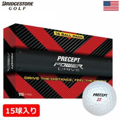 【毎日発送】【お買得パッケージ】【ゴルフ】【ボール】ブリヂストンゴルフ PRECEPT プリセプト POWERDRIVE (パワードライブ) ボール [全15球入りパッケージ] (USA直輸入品)
