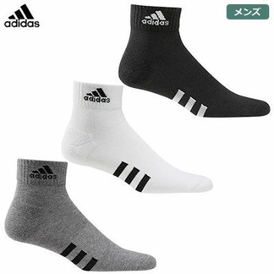 【毎日発送】アディダス アンクル丈 クッションソックス EMI05 メンズ 靴下 adidas 2021秋冬モデル