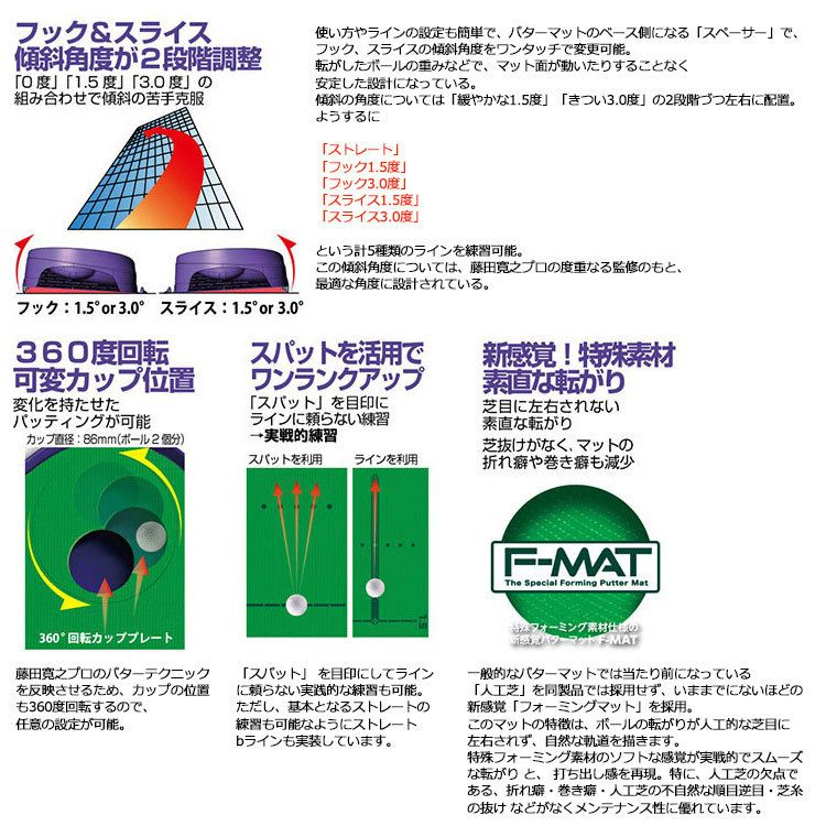 毎日発送】【ゴルフ】【トレーニング】タバタ Tabata Fujitaマット