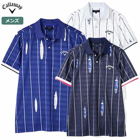 キャロウェイ メンズ ストライププリント ボーダーポロシャツ 241 Callaway 19春夏 ジーパーズ公式オンラインショップ Jyper S