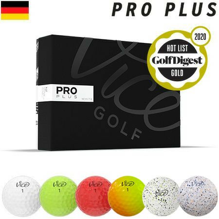 ViceGOLFPROPLUSヴァイスゴルフプロプラス4ピースウレタンカバーゴルフボール1ダース12球入USA直輸入品