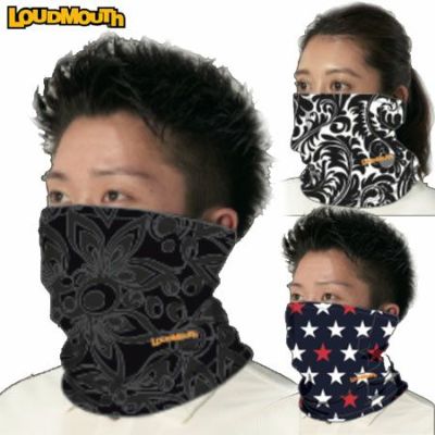 【毎日発送】ラウドマウス フェイスカバー 洗える水着素材 770-921 男女兼用 フリーサイズ 大人用 LOUDMOUTH GOLF