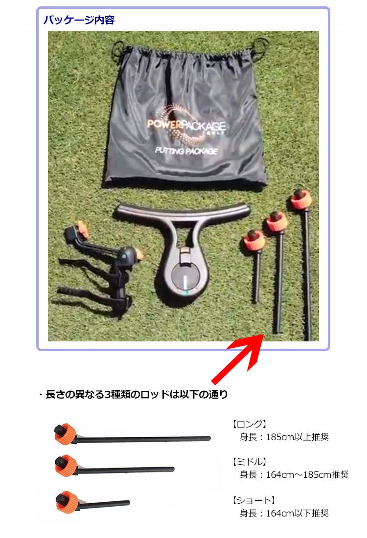 毎日発送】パターパッケージ POWER PACKAGE GOLF PUTTING PACKAGE 練習