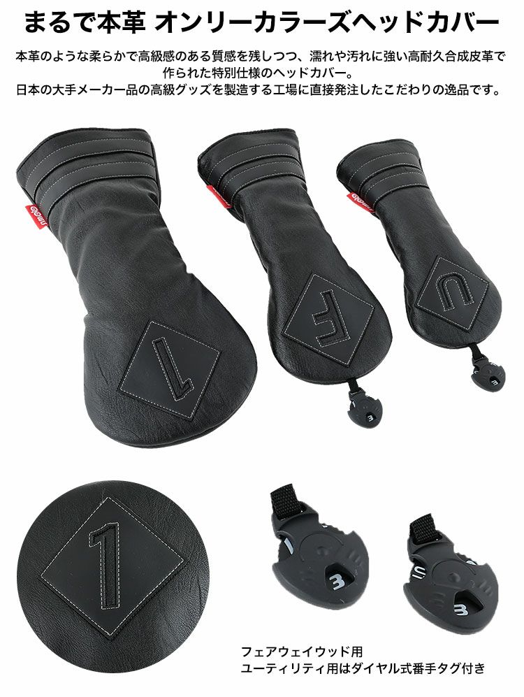 Russeluno スカルデザイン ヘッドカバーセット 売り切り価格！（楽天 