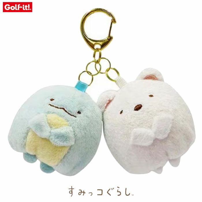 ライトすみっコぐらしボールポーチツインしろくま+とかげC-170ボール2個収納ゴルフラウンド用品LITEGOLF日本正規品