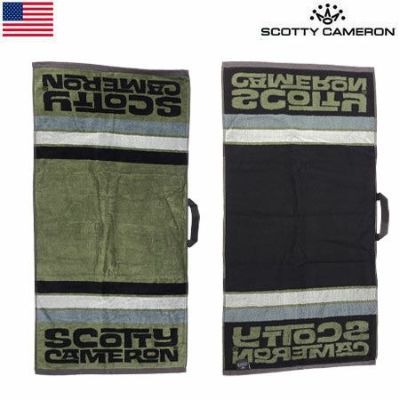 【毎日発送】【希少】スコッティキャメロン Surf Stripe Golf Towel - Green 稀少 レア 103081 タオル USA直輸入品【数量限定】【稀少】
