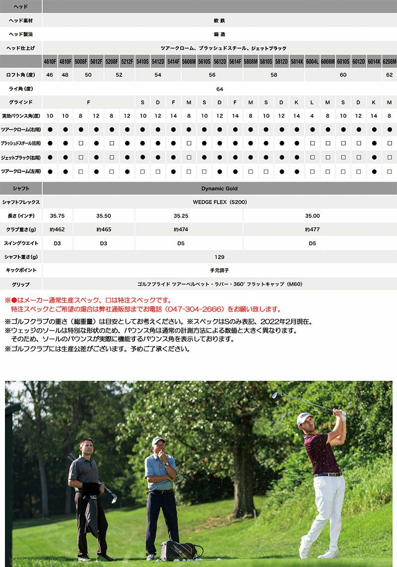 タイトリスト_Titleist_Vokey_Design_SM9_Wedge_ウェッジ_ゴルフクラブ_2022