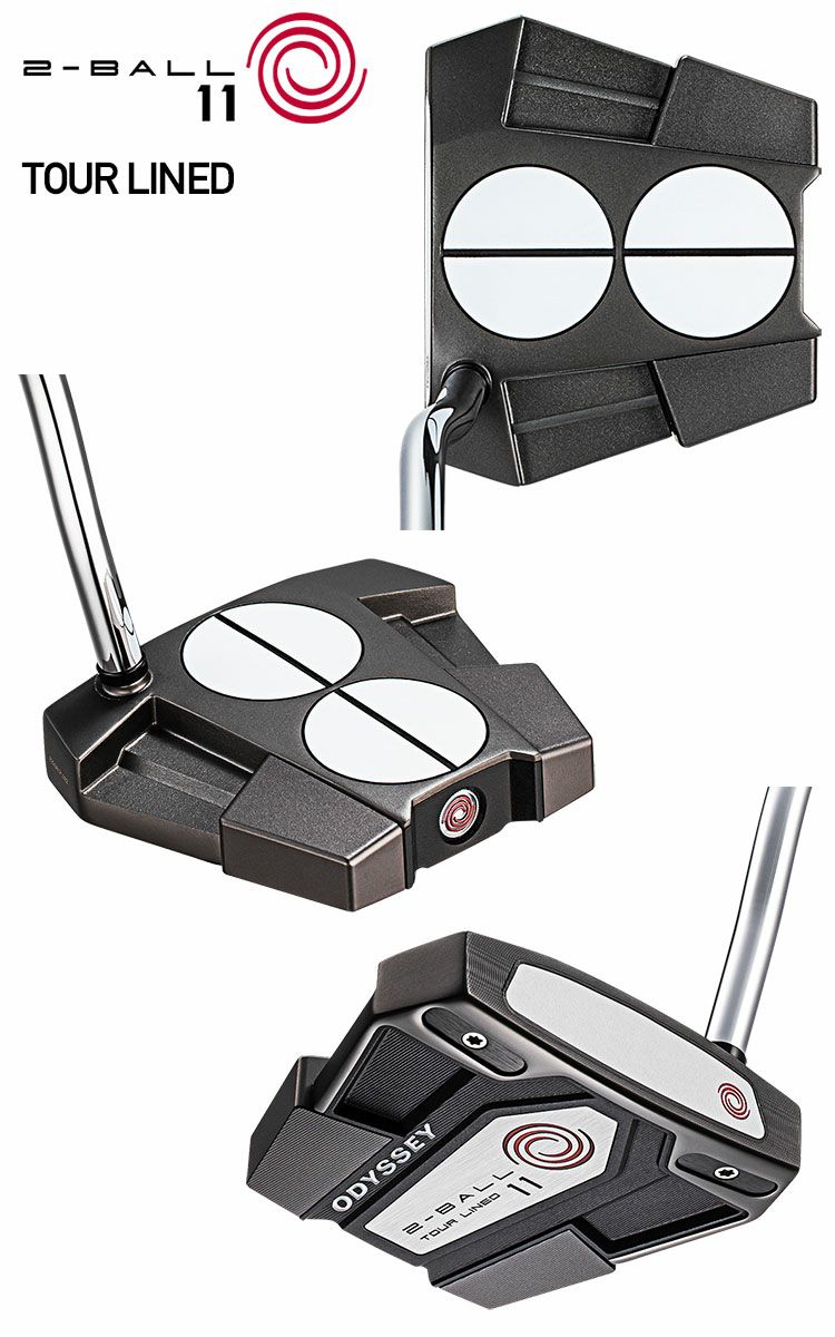 毎日発送】【レフティ】オデッセイ 2-BALL ELEVEN TOUR LINED パター