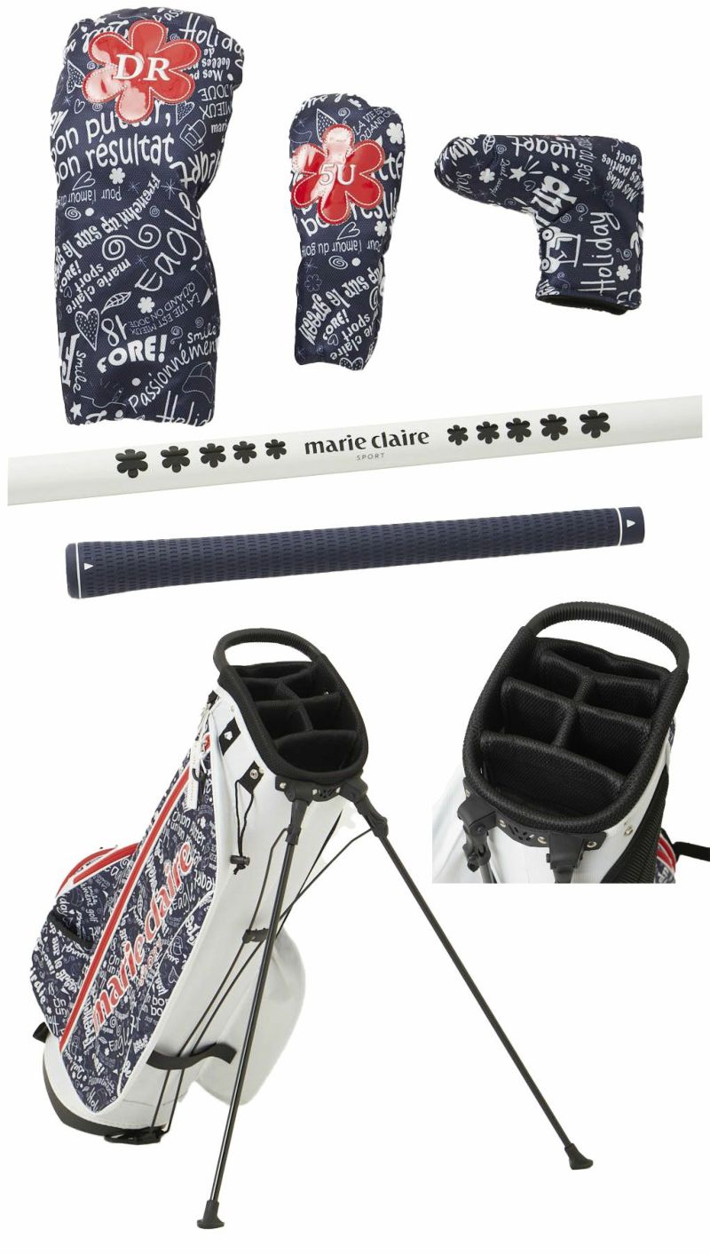 マリクレール marie claire レディース L ゴルフクラブセット 6本 Marie Claire（マリ クレール） レディース ゴルフセット（クラブ6本＋