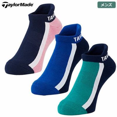 【毎日発送】テーラーメイド マルチカラー アンクルソックス TJ046 メンズ TaylorMade 2023春夏モデル 日本正規品