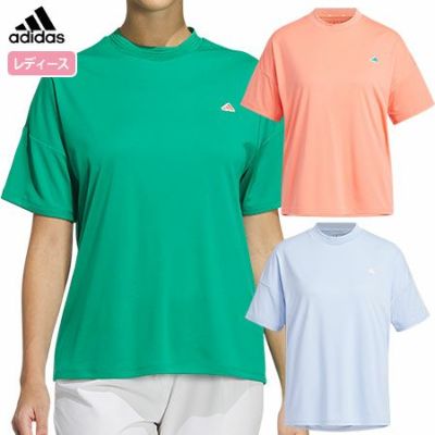 【毎日発送】アディダス ソフトタッチ 半袖モックネックシャツ EAU20 レディース adidas 2023春夏モデル 日本正規品