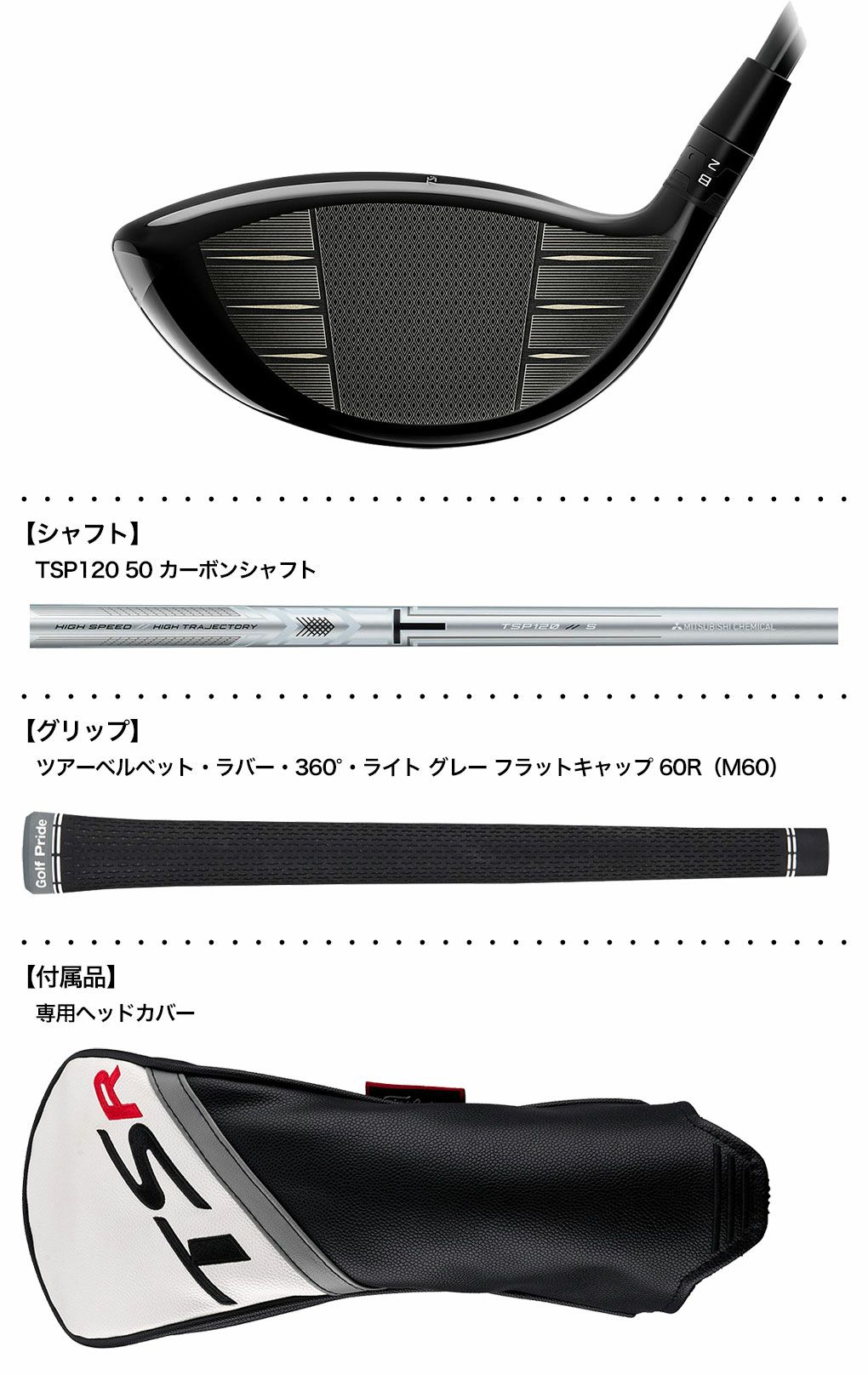 毎日発送】タイトリスト TSR1 ドライバー メンズ 右用 TSP120 50 