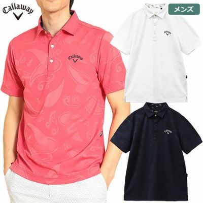 【毎日発送】キャロウェイ ペイズリージャカード半袖シャツ C23134114 メンズ Callaway 2023春夏モデル 日本正規品