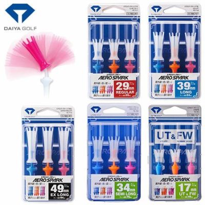 【毎日発送】DAIYA GOLF エアロスパークティー TE-717 TE-718 TE-719 TE-720 TE-721 3本入 ダイヤゴルフ 日本正規品
