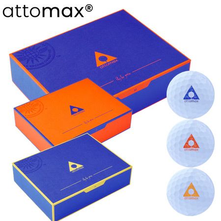 毎日発送】【世界一飛ぶボール】attomax Golf Ball （MEDIUM／SOFT