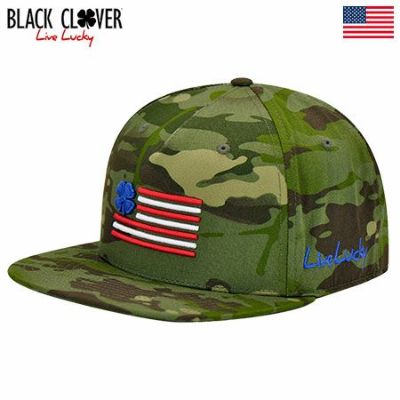 【毎日発送】ブラッククローバー Camo Clover Nation USA 2 HAT キャップ メンズ Black Clover 2023春夏モデル USA直輸入品