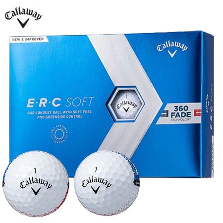 キャロウェイ ERCソフト 360 FADE ゴルフボール 18ダース 2023 E•R•C Soft 360 Fade Golf Balls
