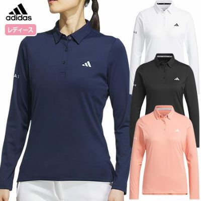 【毎日発送】アディダス BOSモチーフ ストレッチ 長袖ボタンダウンシャツ MKS48 レディース adidas 2023秋冬モデル 日本正規品