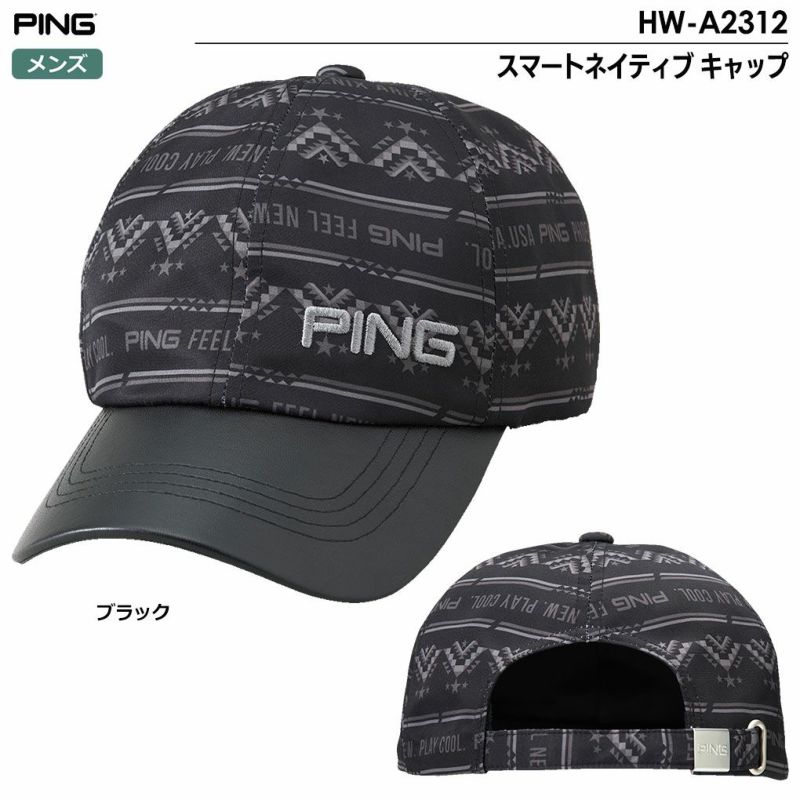 ピンHW-A2312スマートネイティブキャップメンズゴルフPING2023秋冬モデル日本正規品