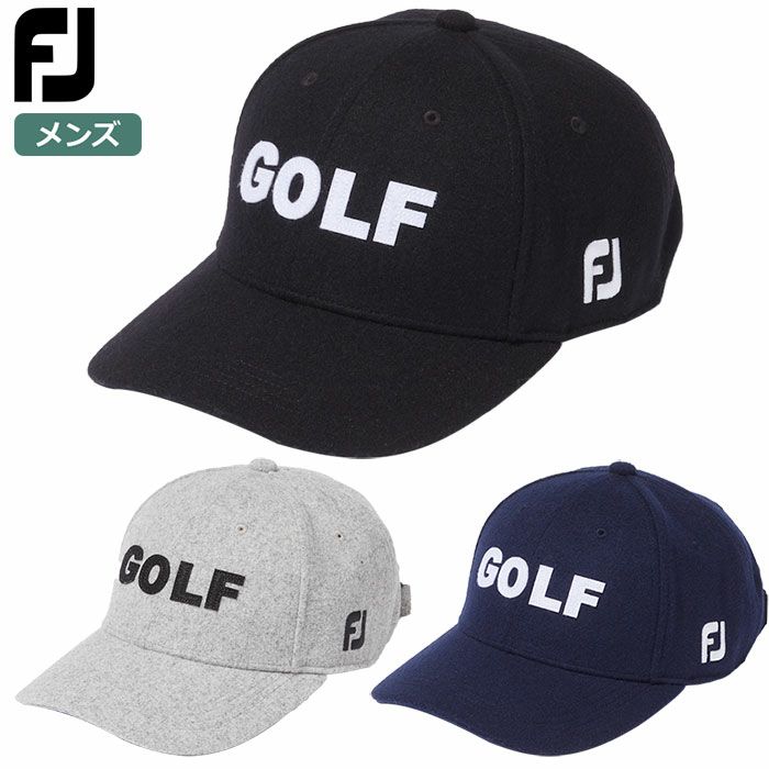 フットジョイメルトンGOLFキャップFH23AMCメンズFOOTJOY2023秋冬モデル日本正規品