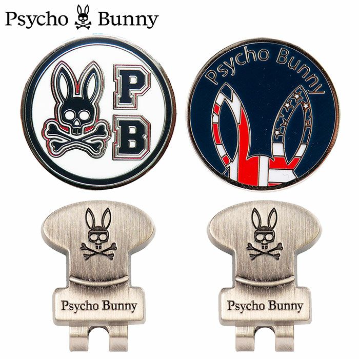 毎日発送】サイコバニー ゴルフマーカー Psycho Bunny バニー ボール