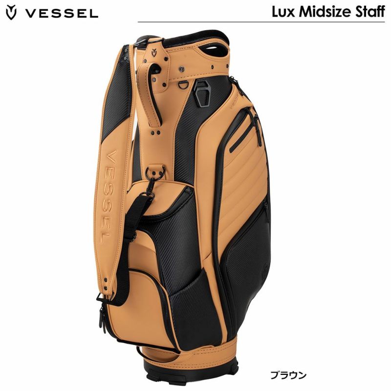 毎日発送】VESSEL Lux Midsize Staff キャディバッグ 9.5型 6分割