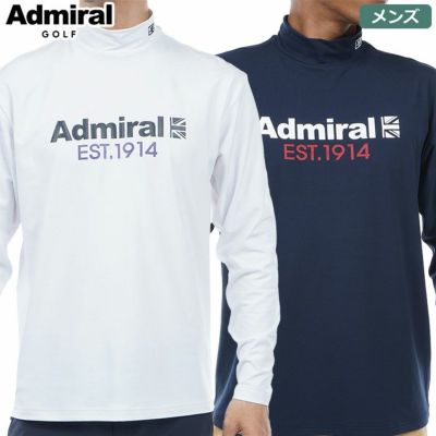 【毎日発送】アドミラル ハーフUJ ロングスリーブ モックネックシャツ メンズ ADMA370 Admiral Golf 2023秋冬モデル 日本正規品