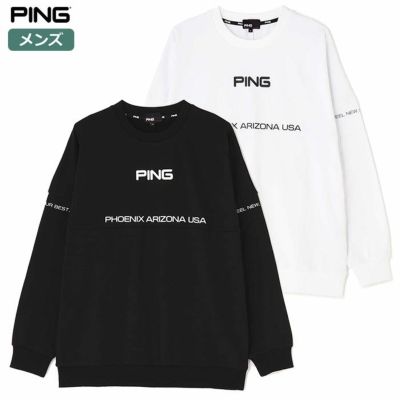 PING APPAREL】ドビードッツ裏起毛クルーネックプルオーバー