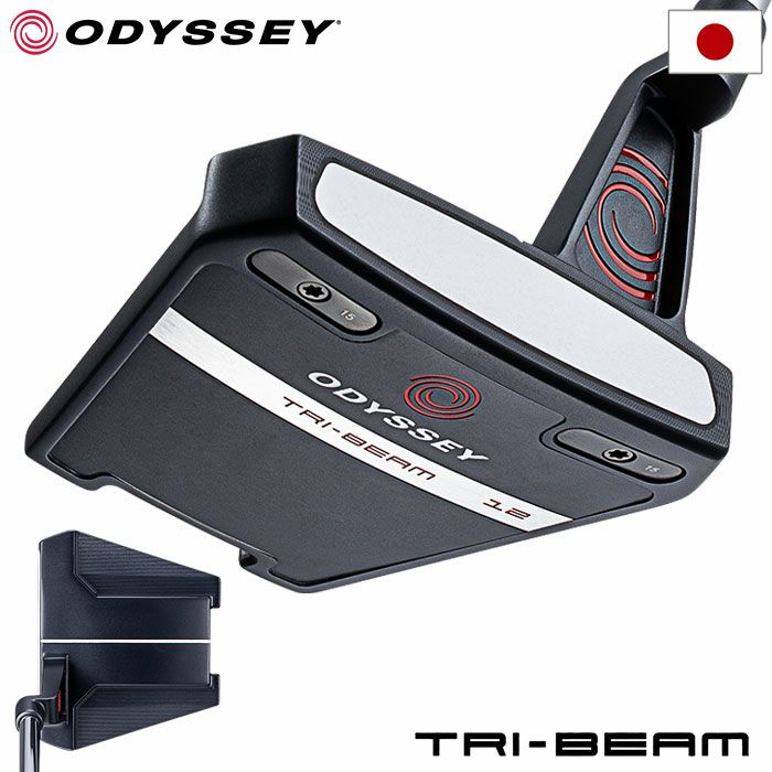 オデッセイTRI-BEAMTWELVEパターメンズ右用STROKELABシャフトODYSSEY日本正規品2023年モデル
