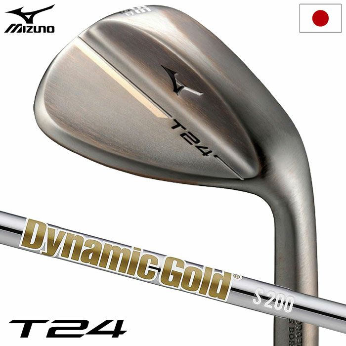 ミズノ T24 ウエッジ デニムカッパー仕上げ メンズ 右用 Dynamic Gold 