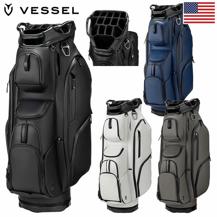 Lux XV 2.0 | Golf Cart Bag | Vessel Golf Black