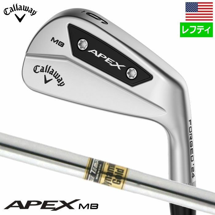 キャロウェイAPEXMBアイアン6本セット(5-9,PW)メンズ左用DynamicGoldスチールシャフト2023年モデルUSA直輸入品