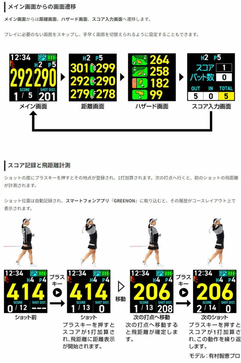 GREENONTHEGOLFWATCHGN101ザ・ゴルフウォッチグリーンオン日本正規品2023年モデル