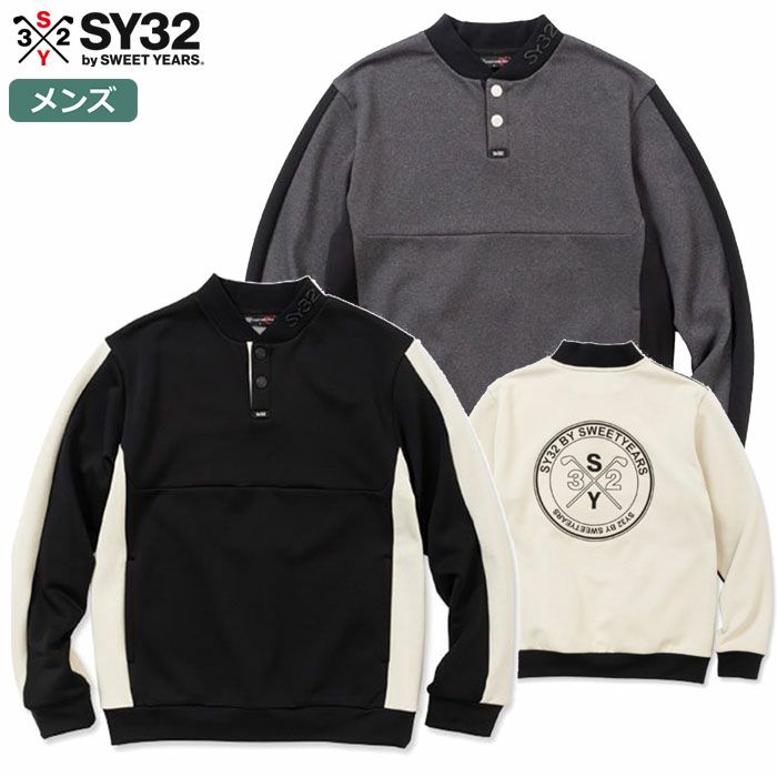 SY32GOLFSYG-23A08CORDURAFLEECESWEATSHIRTSシャツ長袖メンズ日本正規品2023秋冬モデル