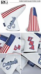 PRGパターカバーPATRIOTWHITEBLADEPUTTERCOVERブレードピンタイプ2023年モデルUSA直輸入品