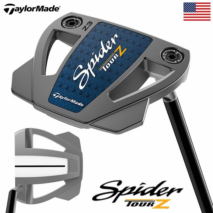 テーラーメイドSPIDERTOURZパターメンズ右用KBSBLACKPVDSTEPLESSシャフトTaylorMadeUSA直輸入品2024年モデル