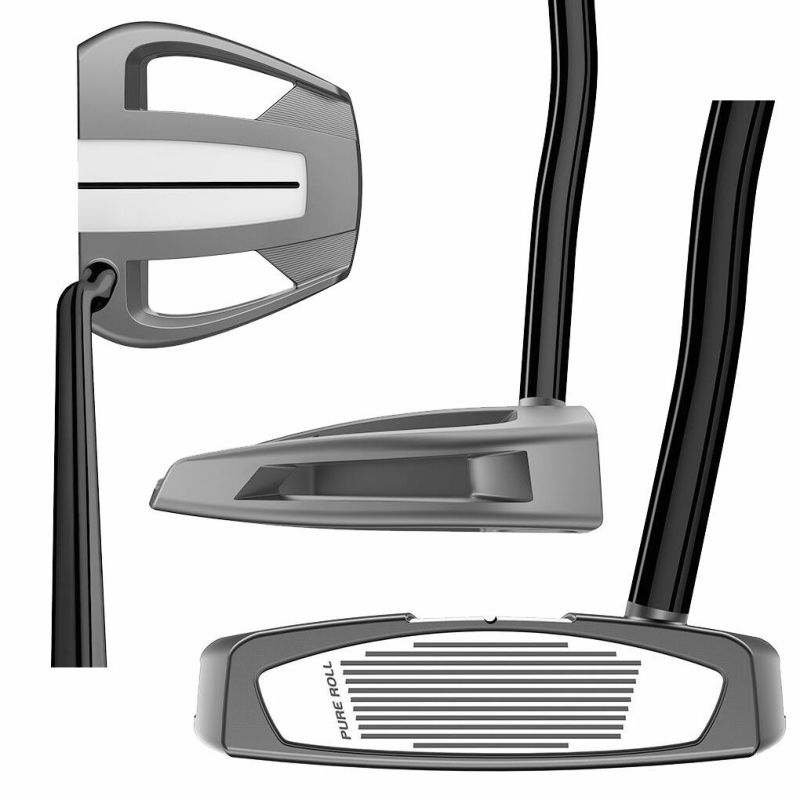 テーラーメイドSPIDERTOURVDOUBLEBENDパターメンズ左用KBSBLACKPVDSTEPLESSシャフトTaylorMadeUSA直輸入品2024年モデル