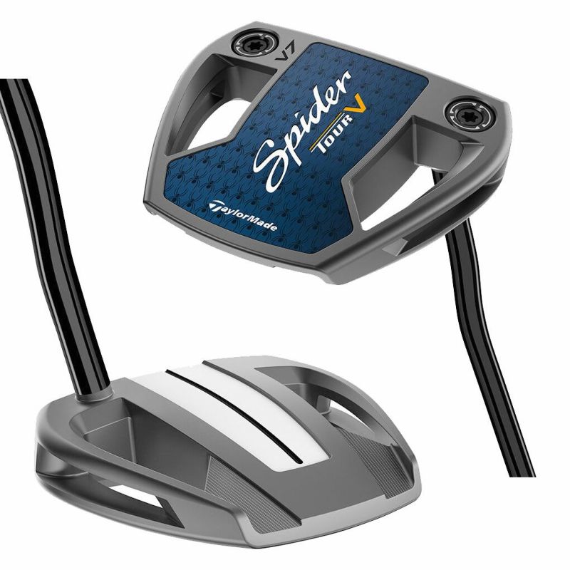 テーラーメイドSPIDERTOURVDOUBLEBENDパターメンズ右用KBSBLACKPVDSTEPLESSシャフトTaylorMadeUSA直輸入品2024年モデル