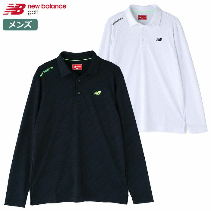 ニューバランスバイアスロゴ長袖カラーシャツ012-3269004メンズnewbalance日本正規品2023秋冬モデル